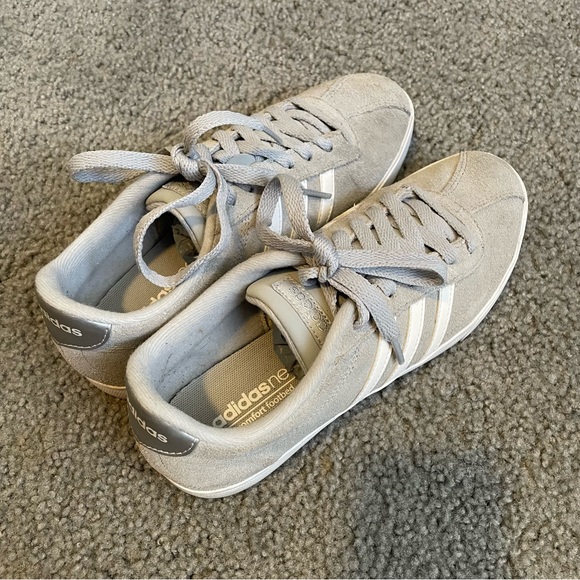 Adidas Neo Sneaker with Comfort Footbed in Suede Gray - Picture 3 of 6